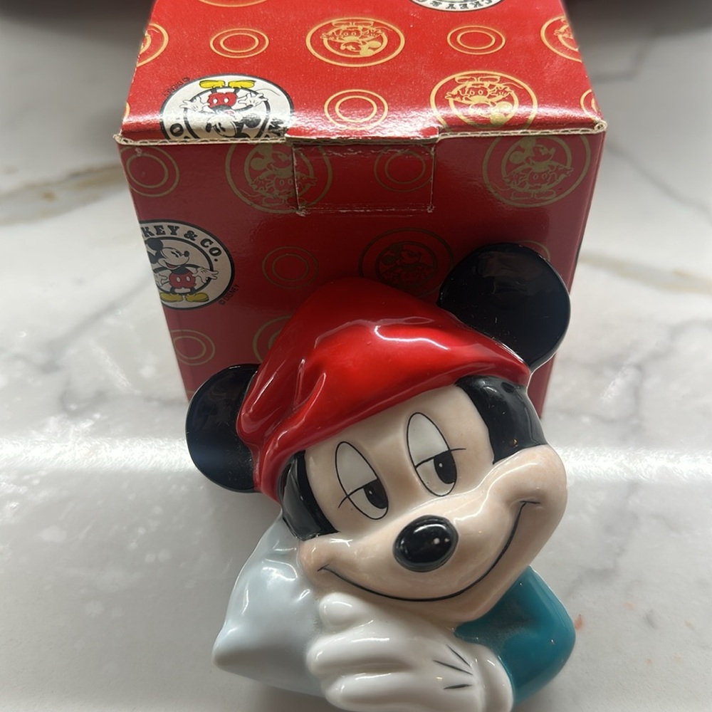 Vintage Enesco Mickey & Co Ceramic Mickey Mouse Night Light - NIB